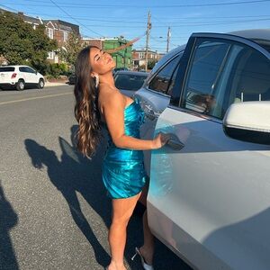 Maggie Sottero Electric Blue Dress